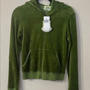 Juicy Couture Olive Velour Jacket